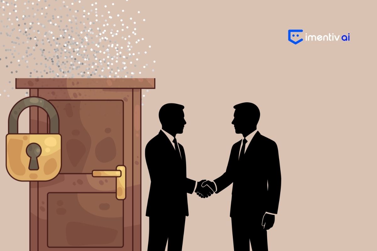 Two people shaking hands to lock a deal